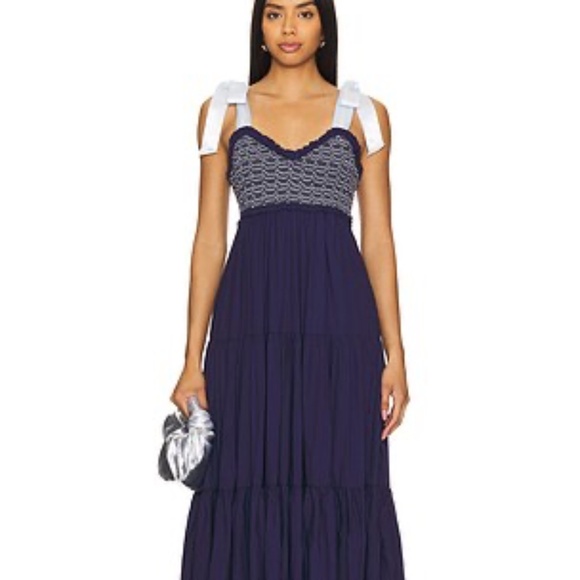FREE PEOPLE Bluebell Solid Maxi Dress in Eclipse - Picture 1 of 11